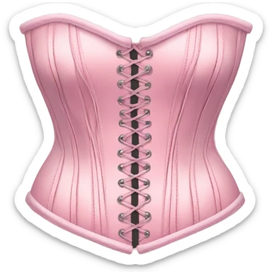 Baby pink corset sticker