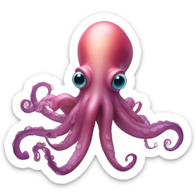 animatronic squid  sticker