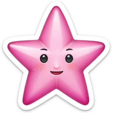 pink star emoji sticker