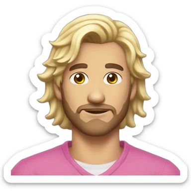 gay caucasianmale pinkgun sticker