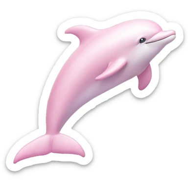 Light pink dolphin sticker