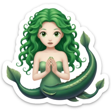 scylla a nymph with six eel heads and a monster body sticker