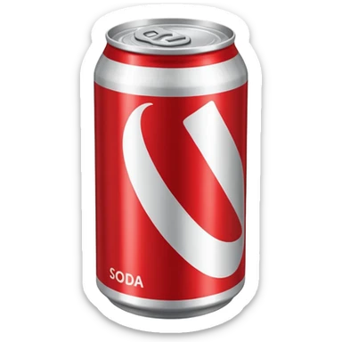 can of soda sticker