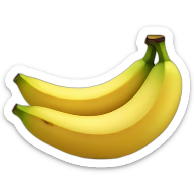 Banane entrain de manger une banane  sticker