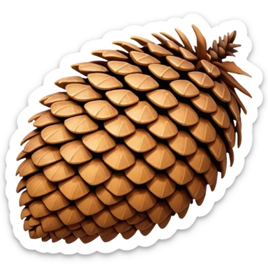 pine cone sticker