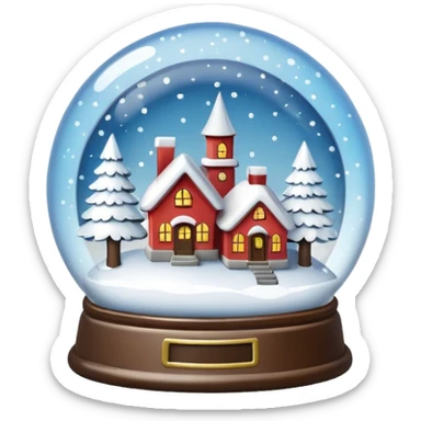 snow globe sticker