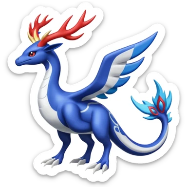 Xerneas-Kyogre-Kyurem-Lugia-Fakémon-hybrid-creature (full body)  sticker