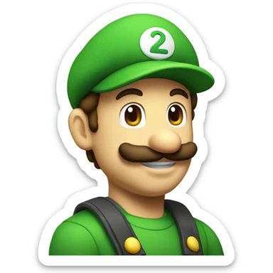 Luigi sticker