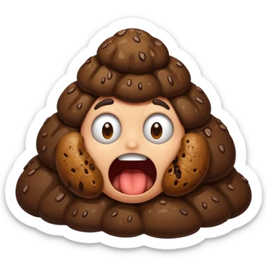 💩+😱 sticker