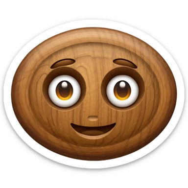Walnut emoji. Just a walnut. sticker