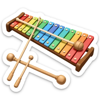 Xylophone instrument sticker