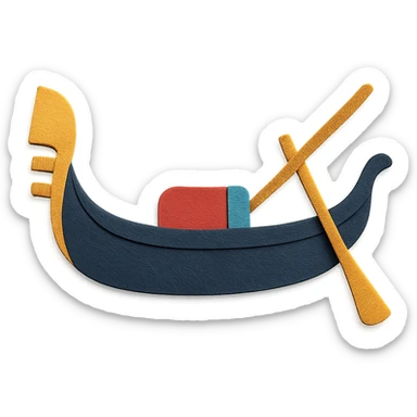 Venice gondola sticker