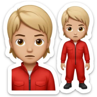 Tokyo in the Money Heist TV show sticker