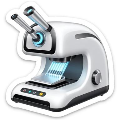 Máquina de depilación láser con rayos de luz sticker