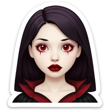 A gothic style bite me sticker