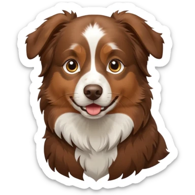 Usmc brown Aussie dog sticker