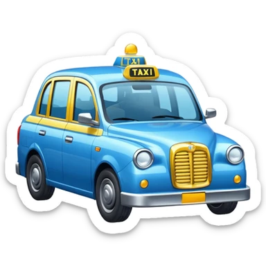 blue taxi sticker