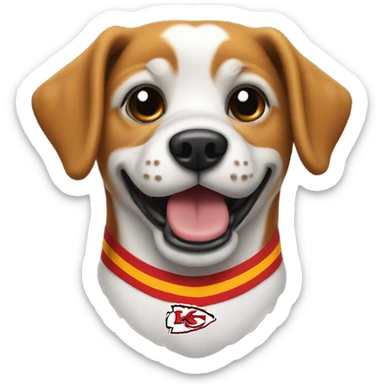 Kansas City chiefs dog sticker