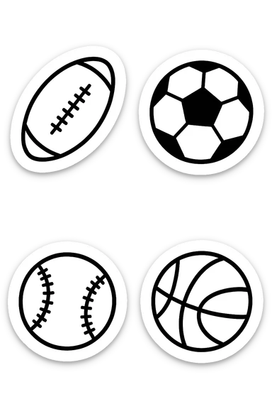 feci a palline leggermente allungate viste dall'alto sticker