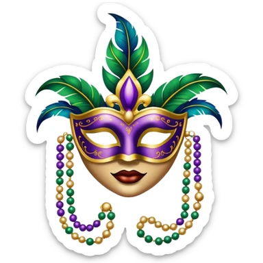 Mardi Gras  sticker