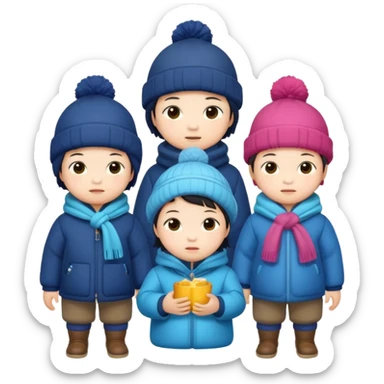 japanese toddlers 
"“Winter Health for Kids: The Role of Vitamin D and Sunlight”
→ Educational and visual – highlight GoCLN Kids line." sticker