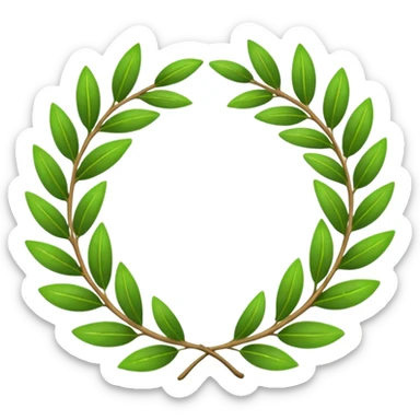 laurel wreath for award sticker