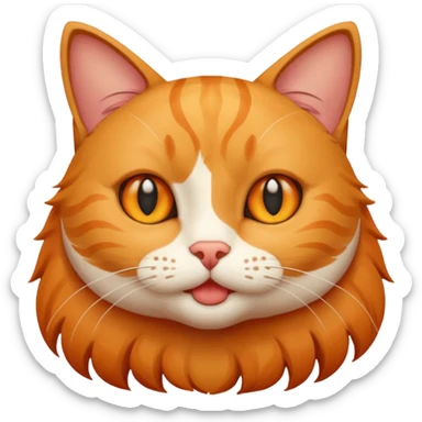 Cat with fun sticker