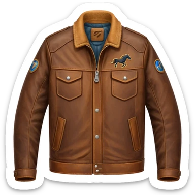 Mustang jacket sticker