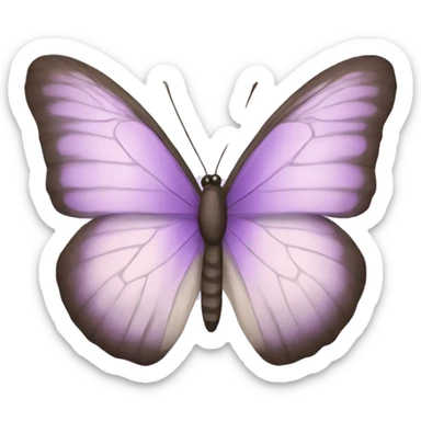 lilac butterfly sticker