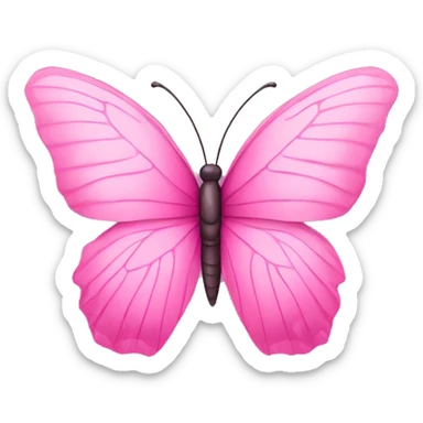 pink butterfly  sticker
