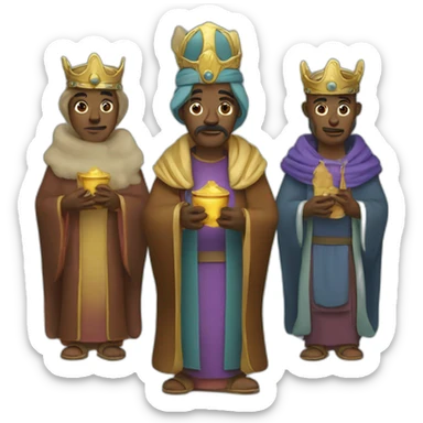 three wise men sticker