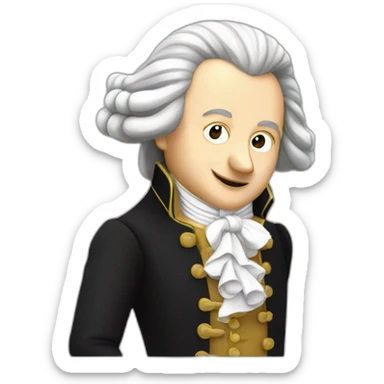mozart qui fait le dab sticker