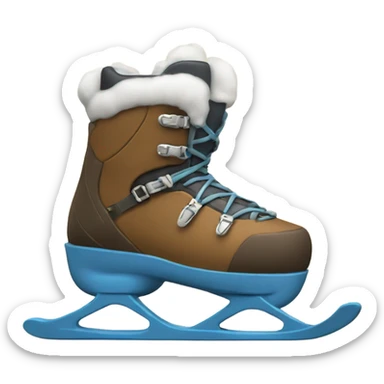 Boots skiing sticker