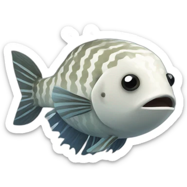 fugu fish from minecraft sticker