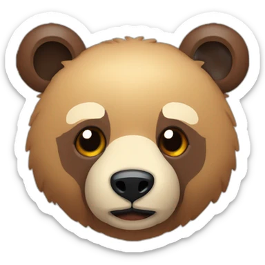 ein bär in 8Bit mit Moin sticker