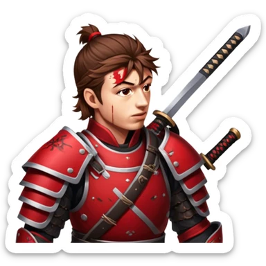 Battle-Ready Samurai sticker