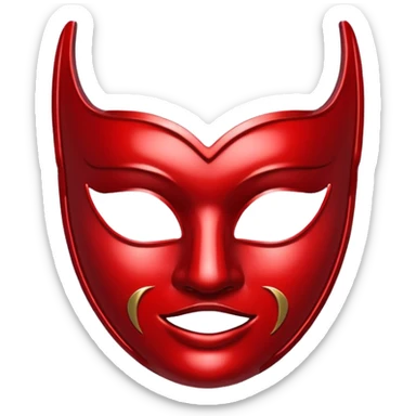 🎭 in red  sticker