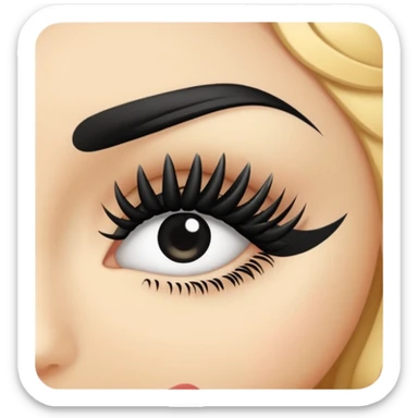 eye lashes mascara  sticker