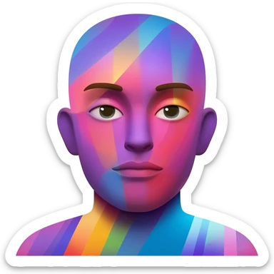 Abstract Colorful Ascending Divine La Creatura Avatar   sticker