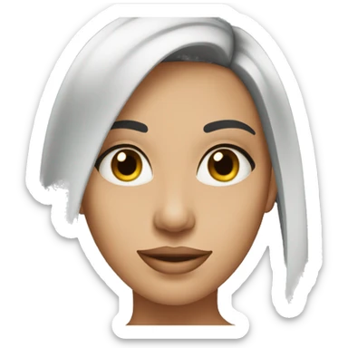 attractive brunette sticker