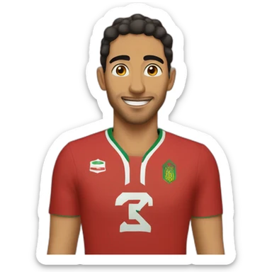 Hakimi morocco sticker