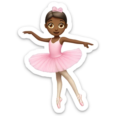 Pink ballerina sticker