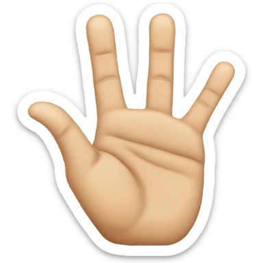 a hand that shows Rock On Hand Sign sticker