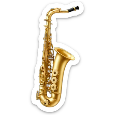 Trompette saxophone batrie sticker