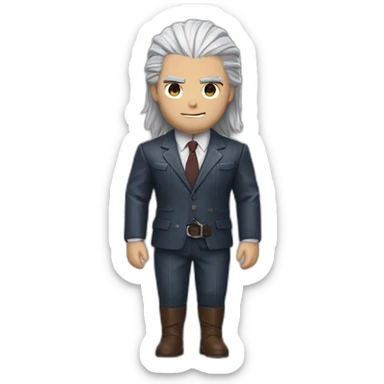 Geralt of Rivia in Brunello Cucinelli suit sticker