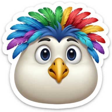 Un oiseau qui fait un facepalme sticker