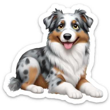 Blue Merle Australian shepherd  sticker