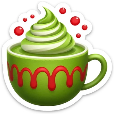 Make a matcha red sticker