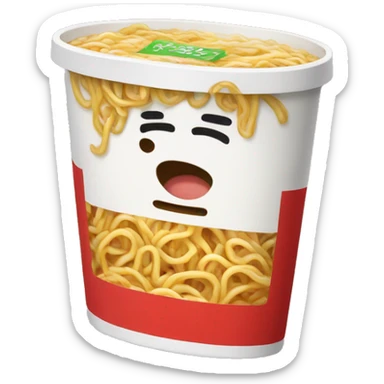 Instant Ramen noodle pack  sticker
