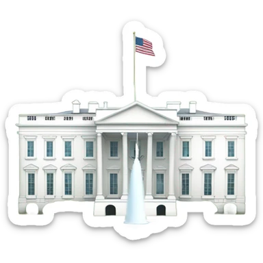 The US White House sticker